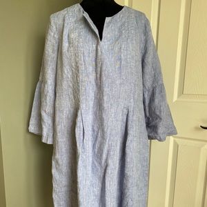 J Jill Chambray Linen Dress